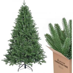 Salcar Sapin de Noël Artificiel Premium – Nordmann en 100% PE Vert Naturel Couleur et Forme Stables sans Odeur sans Perte d’Aiguilles, 180 cm
