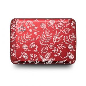 ÖGON DESIGN - SMART CASE V2 | Floral - Portefeuille Floral en Aluminium anodisé