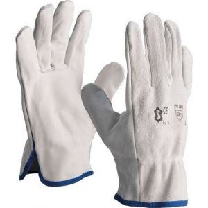 Gants de protection cuir paume fleur et dos cro&ucirc;te de bovin T9 naturel - L3MN.T9