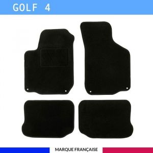 Autosweet - Tapis de voiture - Sur Mesure pour golf 4 (1998 - 2003) - 4 pi&egrave;ces - Tapis de sol antid&eacute;rapant pour automobile