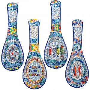 Signes Grimalt 4 repose-cuillère à poisson différents Porte-cuillère en céramique pour la cuisine
