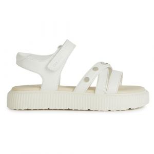 Geox Fille J Sandal Kodette Gir, Blanc Argent, 38 EU