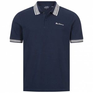 Image de Ben Sherman Mono Collar Interest Hommes Polo 1012639-DARK-NAVY