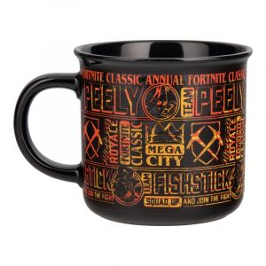 Paladone Fortnite Peely and Fishstick Mug à changement de chaleur 350 ml, tasse à café en céramique sous licence officielle pour boissons chaudes, cadeau pour garçons, filles, hommes, femmes