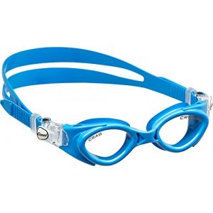 Image de Cressi Sub S.p.A. Crab Lunettes de Natation Mixte Enfant, Bleu Clair-Lentilles Clear, Uni