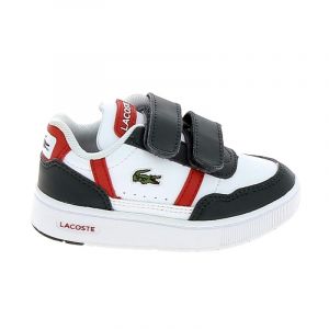 Lacoste Sneakers T-Clip bébé en matière synthétique de couleur contrastante Taille 20 Blanc/vert Foncé