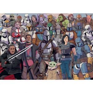 Ravensburger Puzzle Adulte - Puzzle 1000 pièces - Baby Yoda/Star Wars Mandalorian (Challenge Puzzle) - Adultes et Enfants à partir de 14 Ans - Puzzle de qualité supérieure - Star Wars - 12000536