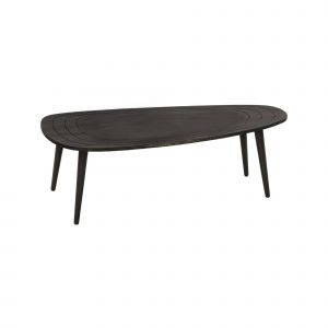 Dmora - Table basse Dgalluzz, Table basse, Porte-revues pour canapé, Etagère de salon, 115x50h38 cm, Anthracite
