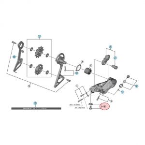 Shimano Vis de Fixation de C&acirc;ble de D&eacute;railleur Arri&egrave;re Ultegra RD-R8000