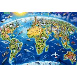 Educa Puzzle Adulte : Symboles Du Monde - 2000 Pieces