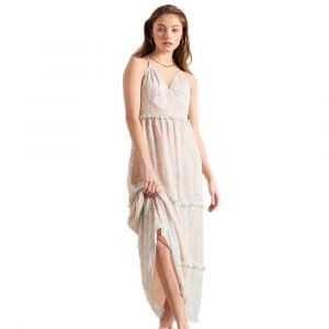 Image de Superdry Robe Longue Margaux Maxi L Peach Daisy