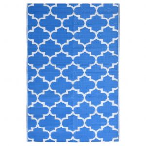 VidaXL Tapis d'ext&eacute;rieur Bleu 190x290 cm PP