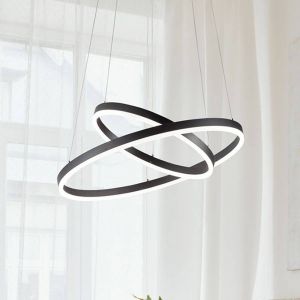 Fabas Luce - Giotto led suspension 52W noir 3508-45-101