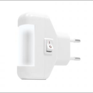 Avidsen 654600 Veilleuse avec interrupteur accenso/coupé avec 4 LED, blanc