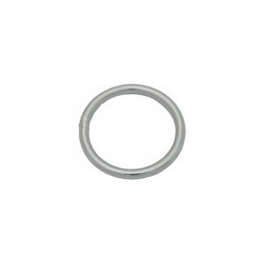 Pramac Anneaux ronds soudés en acier zingué fil ø 4 mm, diamètre intérieur 25 mm, sachet de 25 pièces