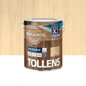 Tollens Saturateur - Ultra R&eacute;sistant Tous Types de Bois - Mat - Naturel - 5L - Naturel