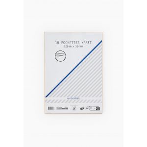 Monoprix Maison 10 enveloppes kraft 22,9x32,4cm