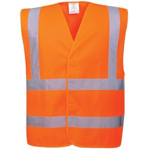 Portwest Gilet haute visibilité baudrier double ceinture Jaune L/XL