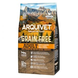 Arquivet GRAIN FREE - Croquettes pour chiens adults - Dinde avec l&eacute;gumes - 12 kg