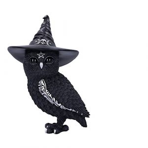 Image de Nemesis Now Cult Cuties Owlocen Grande Figurine de Chouette en résine Noir 30 cm