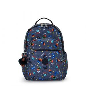 Kipling Seoul Sac à Dos, 35 x 20,5 x 44, Gaming Grey (Gris)