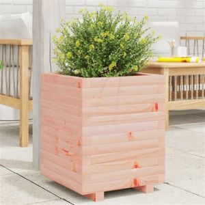 VidaXL Jardinière 40x40x49,5 cm bois massif douglas, jardinière d'extérieur, bac à fleurs, bac à tomates, jardinière de terrasse