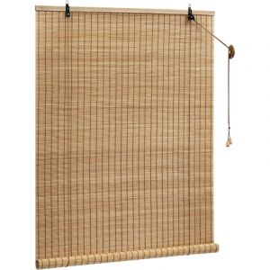 Store Enrouleur Bambou, 70x160 cm, Store Bambou, Protection Solaire, Store V&eacute;nitien en Bambou, Tirage Lat&eacute;ral, Store Occultant, Respirant, pour