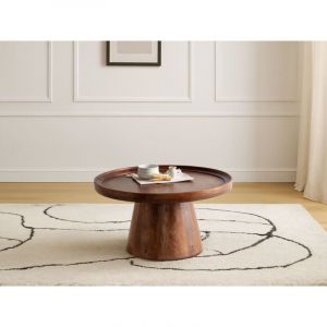 Image de Bobochic Table basse D.80 cm PAOLA bois massif d'acacia