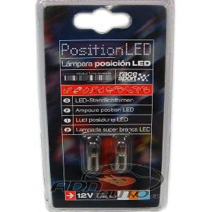 Image de 2 Ampoules BA9S Led - 12V - Eclairage Orange