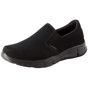 Image de Skechers Men's Equalizer Persistent Slip On Trainers - Black - UK 8 - Noir