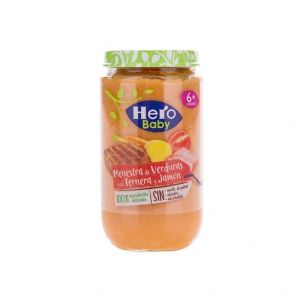 Hero Baby Menestra Verduras Ternera Jamón 235g