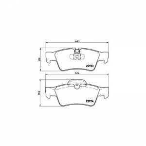 Brembo 4 plaquettes de frein P50064