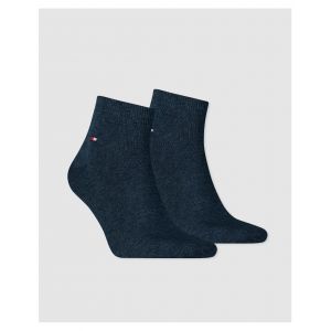 Image de Tommy Hilfiger TH MEN QUARTER 2P - Chaussettes Lot de 2 - Homme - Bleu (Jeans) - 43-46