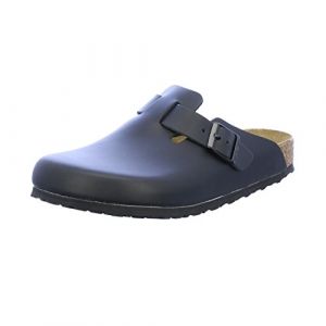 Birkenstock Boston Velours Art. Nr. Unisex Clogs Braun EU 35 Schuhweite schmal, Chaussures mixte adulte, Noir, 48 &eacute;troit width