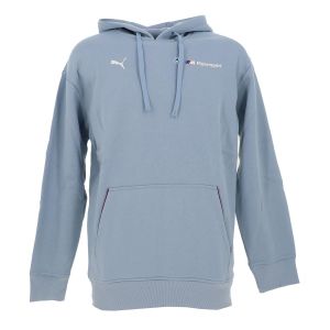 Puma Sweat Capuche Hooded Bmw Mms Ess+ Hoodie Fleece Bleu Ciel