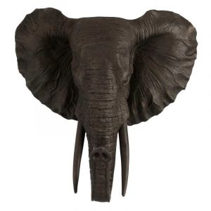 Statuette D&eacute;co "&Eacute;l&eacute;phant Suspendu" 43cm Marron Prix