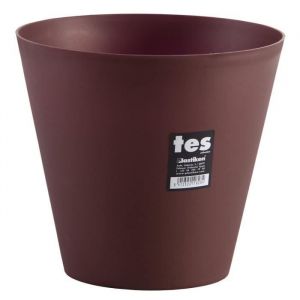 Plastiken Pot de fleurs cône Tes - 22 cm - Bronze