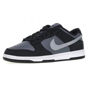 Nike Homme Dunk Low Sneaker, Black Lt Smoke Grey Smoke Grey White, 46 EU