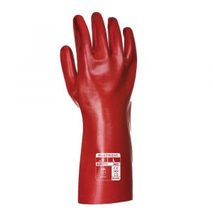 Portwest Gants PVC Rouge 35 cm taille 10/XL Rouge 10