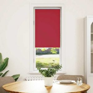 VidaXL Store enrouleur occultant rouge largeur du tissu 45,7 cm