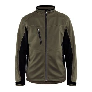 Blaklader Veste softshell double couche Bicolore Vert Olive / Noir 3XL