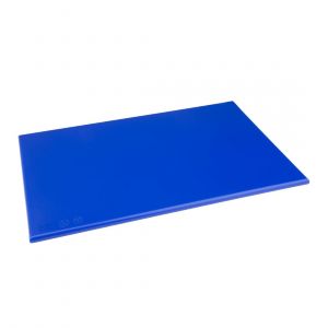 Hygiplas Planche à découper anti-bactérienne en haute densité bleue