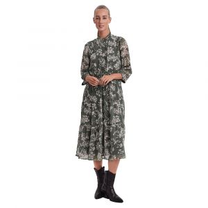 Image de Vero Moda Manche 3/4 Robe Longue Dino 34 Calf M Laurel Wreath / Aop Dino