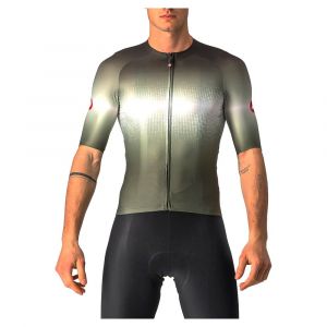 Castelli Maillot Manche Courte Aero Race 6.0 L Military Green / Light Black