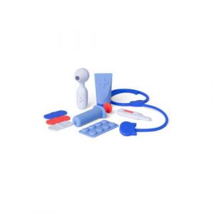 Set de docteur bleu et orange