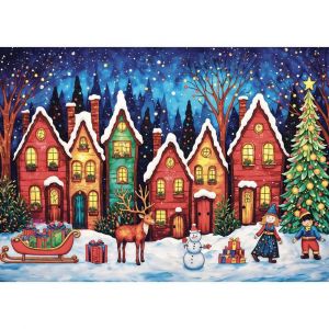 Puzzle 1000 pièces : Nuit de Noël