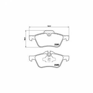 Brembo 4 plaquettes de frein P06030