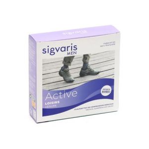 Sigvaris 2 Activ Loisirs New Man Anthracite Normal TM 1 Paire