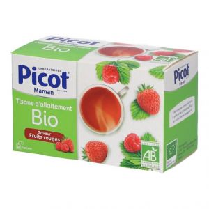 Picot Mamá Lactancia materna Té de hierbas Frutas rojas 20 sobres