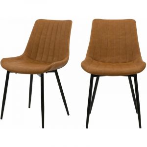 Rendez Vous Déco Chaise Killi camel (lot de 2)